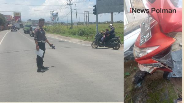 Tabrak Lari di Perempatan Wonomulyo, Pengendara Motor Luka Parah