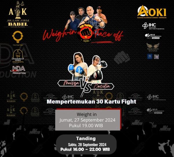 Saksikan Fun Fighter Babel, Ajang Baku Hantam untuk Prestasi Olahraga di Pangkalpinang