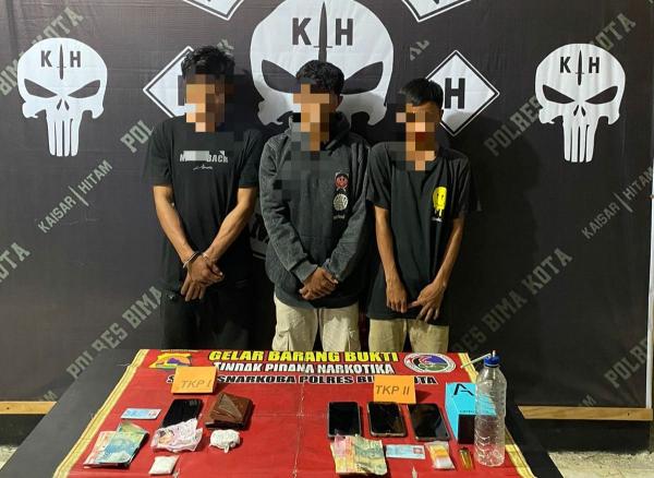 3 Pengedar Sabu Diringkus Tim Kaisar Hitam, Barang Bukti Berasal Dari Dalam Lapas Lotim