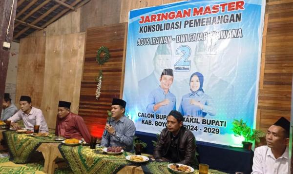 Pilkada Boyolali, Jaringan Master Deklarasi Dukung Pasangan Agus - Dwi Fajar