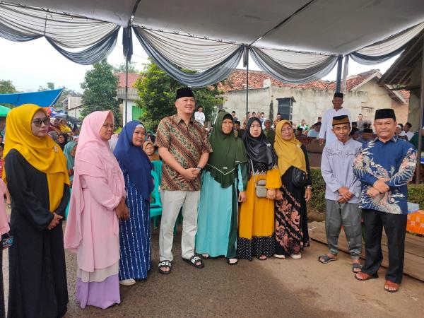 Aries Sandi DP Hadiri Peringatan Maulid Nabi di Desa Tempel Rejo, Paparkan Program Unggulan