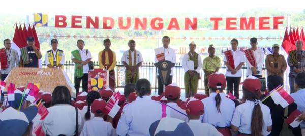 Presiden Jokowi Resmikan Bendungan Temef di TTS, Sebut Kunci Kemakmuran di NTT adalah Air