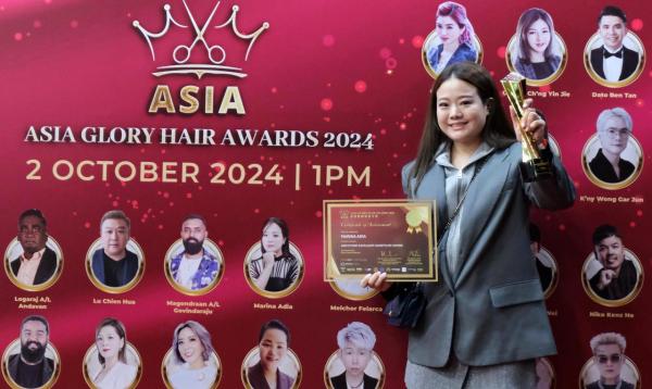 Marina Adia Raih Penghargaan Prestisius di Asia Glory Hair Award 2024