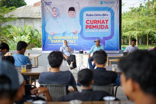 Calon Bupati Lombok Barat Nurhidayah Rebut Hati Pemuda yang Bergelut di Pariwisata