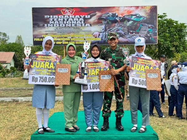 HUT TNI ke-79, Dandim 0427 Way Kanan Buka Perlombaan PBB Tingkat SLTP dan SLTA Sederajat 