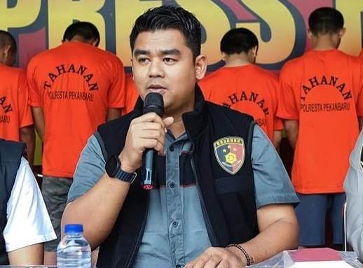 Reskrim Polresta Pekanbaru Minta Pemuda Tidak Terpancing Berita Hoaks