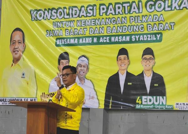 Kang Ace: Sekarang Momentum Golkar Rebut Kekuasaan di KBB, Pasangan EDUN Harus Menang