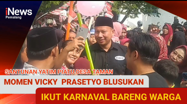 Video: Blusukan Vicky Prasetyo, Hadiri Santunan Yatim Piatu hingga Ikut Karnaval Bareng Warga