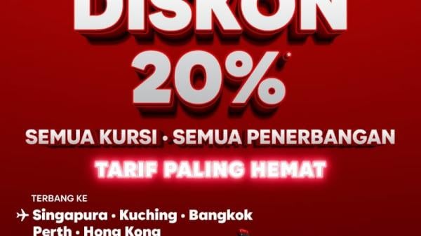 Terbang Lebih Hemat dengan AirAsia! Diskon 20% untuk Semua Penerbangan Internasional