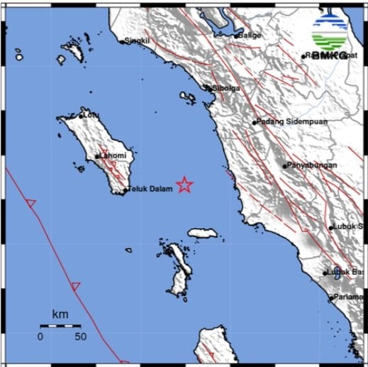 Info Gempa Nias Selatan Hari Ini Berkekuatan 4.0 Magnitude, Rabu, 9 Oktober, Ini Kata BMKG