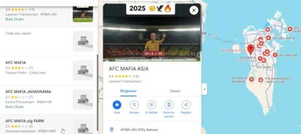 Heboh! Serangan Siber Hantam Bahrain, Nama Tempat di Google Maps Berubah Jadi 'AFC Mafia'