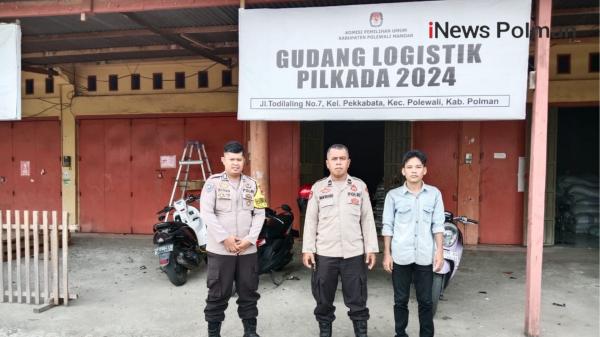 Polres Polman Perketat Pengamanan Gudang Logistik Pilkada, Pastikan Keamanan 24 Jam