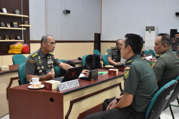 Danrem 043/Gatam Pimpin Entry Meeting Tim Was Audit Kinerja Itjenad TA. 2024