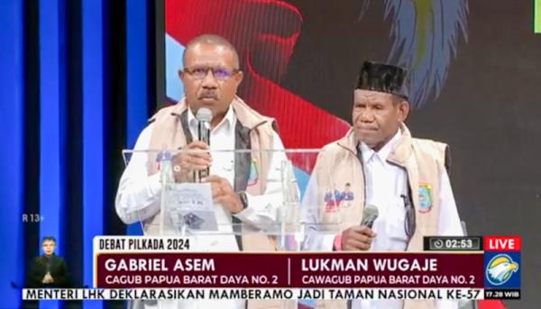 Paslon GAUL Usung Visi Transformasi Papua Barat Daya dalam Debat Pilgub 2024