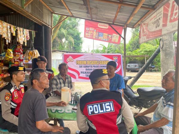 Sat Samapta Polres Dumai Laksanakan Giat Cooling System dan Forum Group Diskusi Bersama Masyarakat