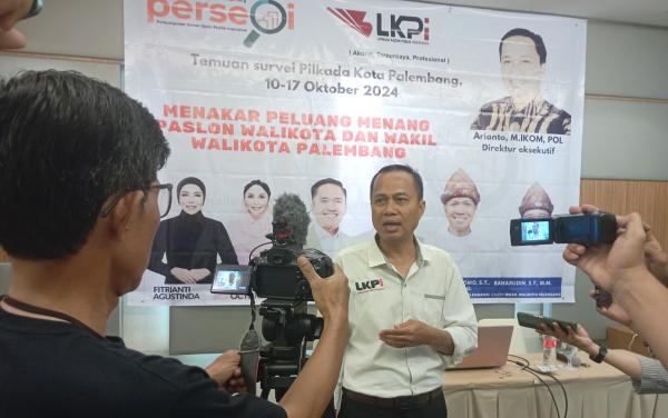 Hasil Survei LKPI: Bila Tak Ada Tsunami Politik, RDPS Berpotensi Menang di Pilkada Palembang 2024