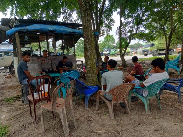 Personel Sat Binmas Polres Dumai Laksanakan Kegiatan Edukasi, Sosialisasidi Kelurahan Bagan Besar