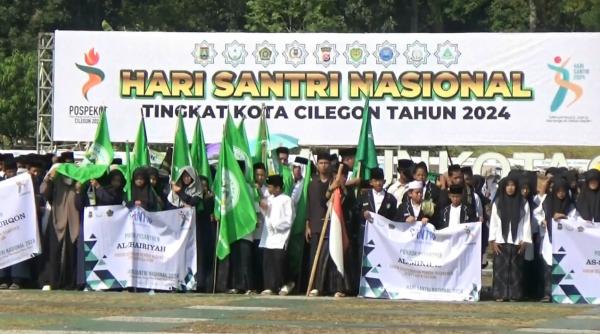 Momen Bersejarah! Ribuan Santri Cilegon Ikrarkan Perang Melawan Narkoba dan Radikalisme