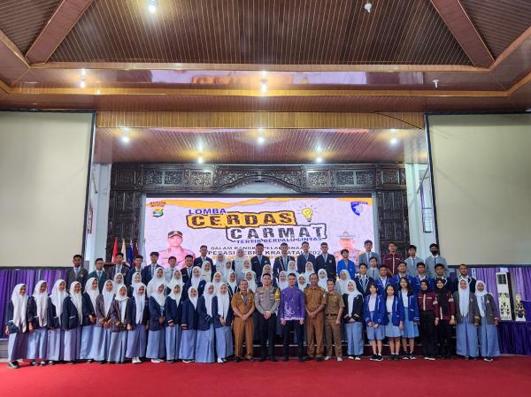 Operasi Zebra, Satlantas Polres Pringsewu Gelar Lomba Cerdas Cermat Tingkat SMA dan SMK