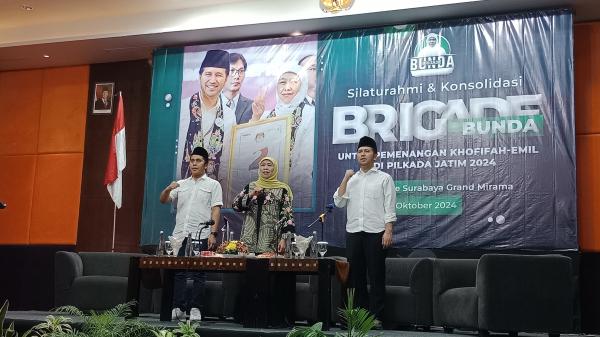 Relawan Brigade Bunda Siap Sumbang 1 Juta Suara Untuk Khofifah-Emil