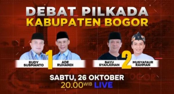 Debat Publik Pertama Cabup-Cawabup Bogor Digelar Malam Ini, Adu Program Jagoan Prabowo vs Megawati