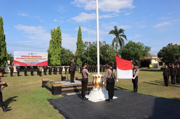 Polres Way Kanan Gelar Upacara Peringatan Hari Sumpah Pemuda Ke - 96 Tahun 2024 