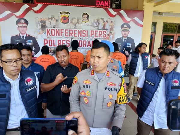 Polisi Amankan Belasan Tersangka Kasus Narkoba di Indramayu