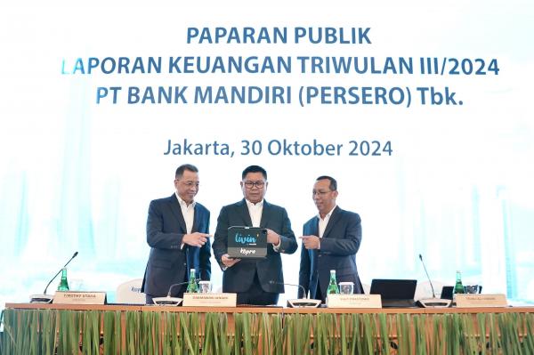 Bank Mandiri Salurkan Kredit Rp 1.590 Triliun di Kuartal III 2024