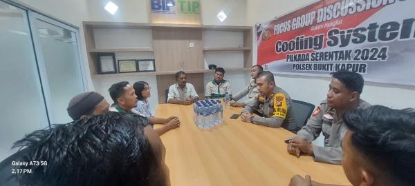 Polsek Bukit Kapur Laksanakan FGD dan Cooling System di PT Beton Indo Perkasa