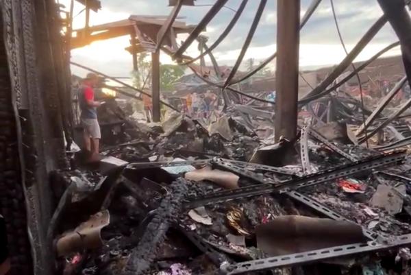 Luluh Lantak Terbakar, Pasar Karanggede Boyolali Hangus Tinggal Puing