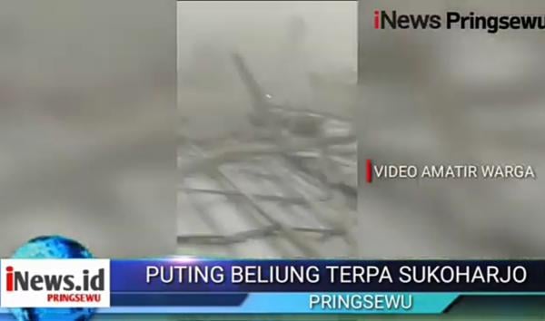 Video Rumah Warga Terdampak Angin Puting Beliung