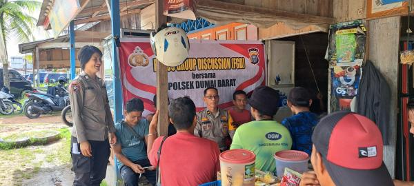 Polsubsektor Dumai Selatan Gelar Forum Group Discussion Bersama Masyarakat Setempat