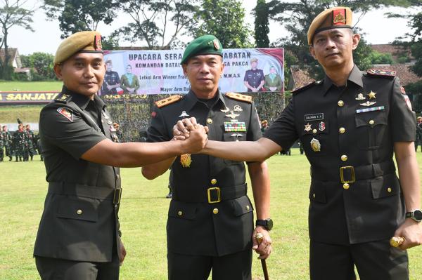 Mayor Arm Daliman Kurnia Aji Gantikan Letkol Arm Winner Fradana Dieng Pimpin Yonarmed 3/NP