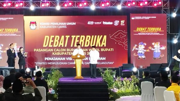 Herdiat-Yana Paparkan Visi dan Misi untuk Wujudkan Ciamis Maju dan Berkelanjutan dalam Debat Terbuka