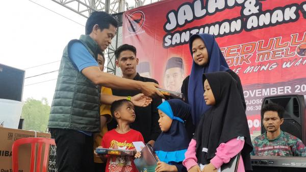 Syukuran Terpilih Menjadi Anggota DPR RI dari PDIP, Didik Melon Santuni Anak Yatim