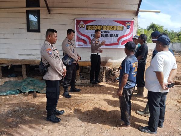 Ciptakan Situasi Kamtibmas yang Aman dan Kondusif Jelang Pilkada, Polsek Dumai Barat Gelar FGD