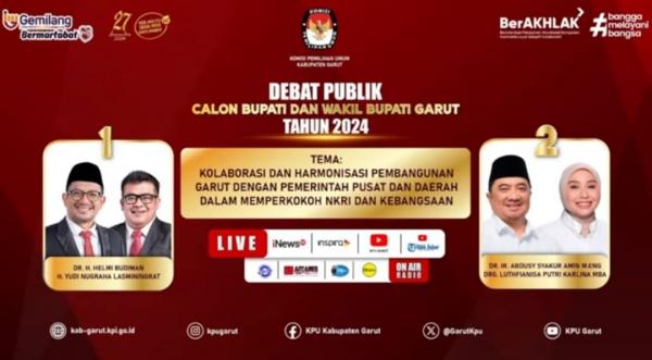 KPU Garut Sukses Gelar Debat Publik Calon Bupati dan Wakil Bupati Garut Tahun 2024