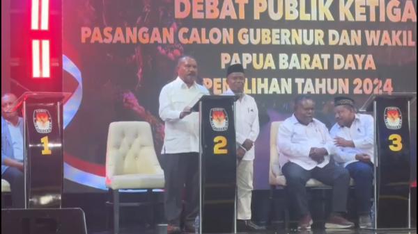 Paslon Gaul Tampil Memukau, Usung Visi Besar Perindo Di Debat Pamungkas Pilgub Papua Barat Daya