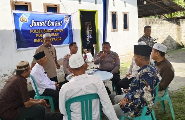 Polsek Bukit Kapur Kembali Gelar Program Jumat Curhat, Sebagai Upaya Ciptakan Situasi Kondusif