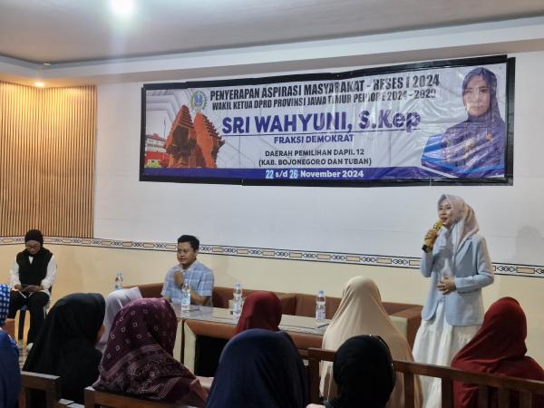 Serap Aspirasi Masyarakat, Pimpinan DPRD Jatim Sri Wahyuni Gelar Reses 6 Titik di Bojonegoro