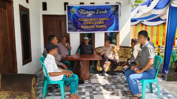 Polsek Bukit Kapur Laksanakan Kegiatan Cooling System dan Berdialog Langsung Dengan Warga Setempat