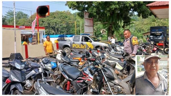 Motor Berknalpolt Brong dan Tanpa Lampu Diambil Pemiliknya di Polsek Lewa Setelah Dilengkapi