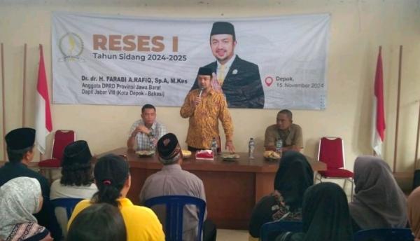 dr Farabi Arafiq Anggota DPRD Jabar Giat Reses di Depok, Serap Aspirasi Masyarakat