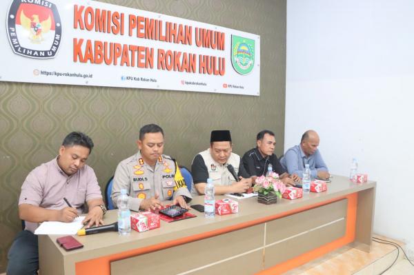 Persiapan Rekapitulasi Perolehan Suara Rohul, Kpu Gelar Rakor