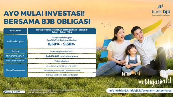 bank bjb Tawarkan Peluang Investasi Melalui Surat Berharga Perpetual