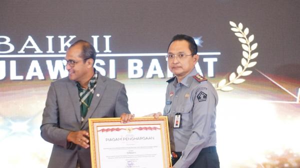 Kemenkumham Sulbar Raih Penghargaan di Refleksi Akhir Tahun BSK