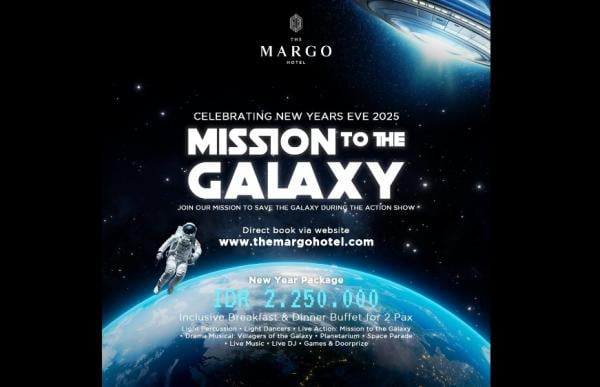 Yuk Rayakan Tahun Baru 2025 di The Margo Hotel Depok, Temanya Seru: Misi Penyelamatan Galaxy