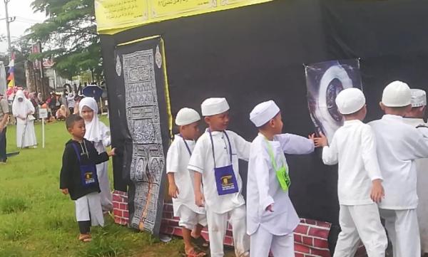 600 Anak Siswa Paud Dari Satu Kecamatan Malingping Ikuti Latihan Manasik Haji