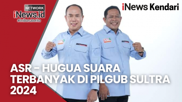 ASR - Hugua Suara Terbanyak di Pilgub Sultra 2024, Raih 52,39 Persen