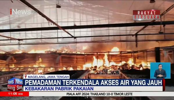 Kebakaran Pabrik Garmen di Magelang Disorot, DPR: Industri Tekstil Terpuruk, Negara Harus Hadir